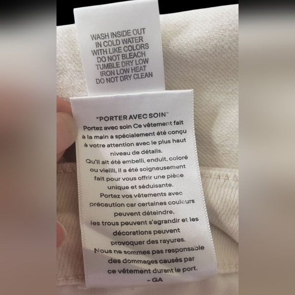 GOOD AMERICA Women's  Classic  Cream Jeans Size 8 /29 - Picture 10 of 10